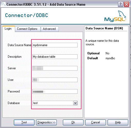 Datasource name fields