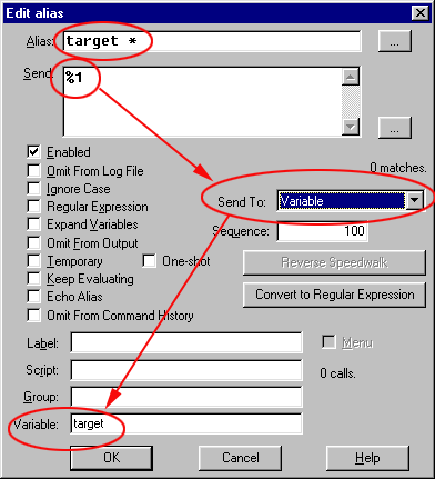 Targetting alias